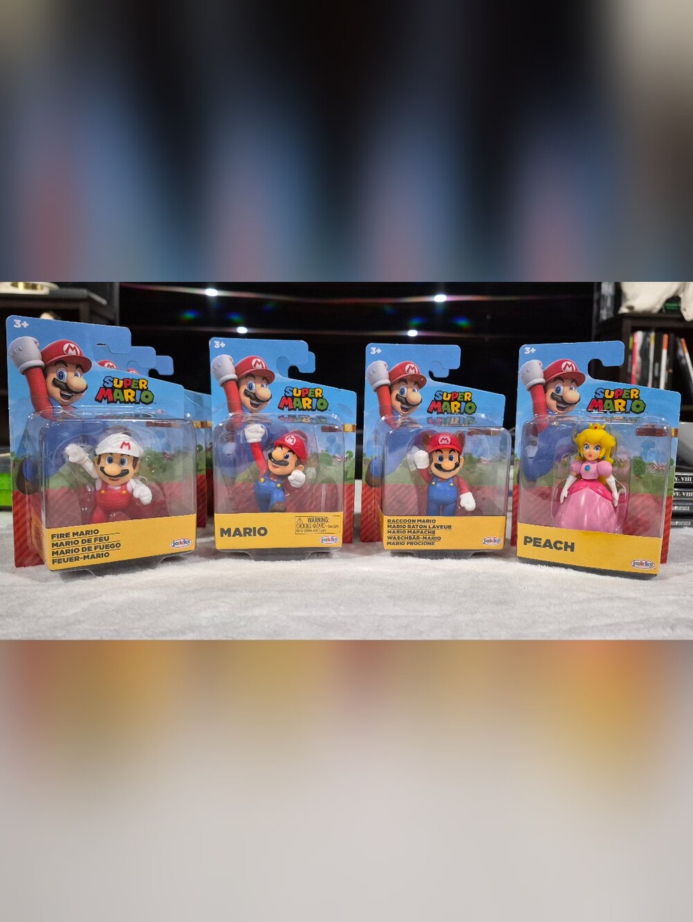 Various Nintendo Super Mario Figures - Fire, Raccoon, Mario, Peach - Jakks 2023